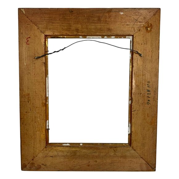 VTG Art Nouveau Ornate Gold Gilt Wood Hanging Picture Frame 22x17 Made In Mexico - Picture 2 of 9